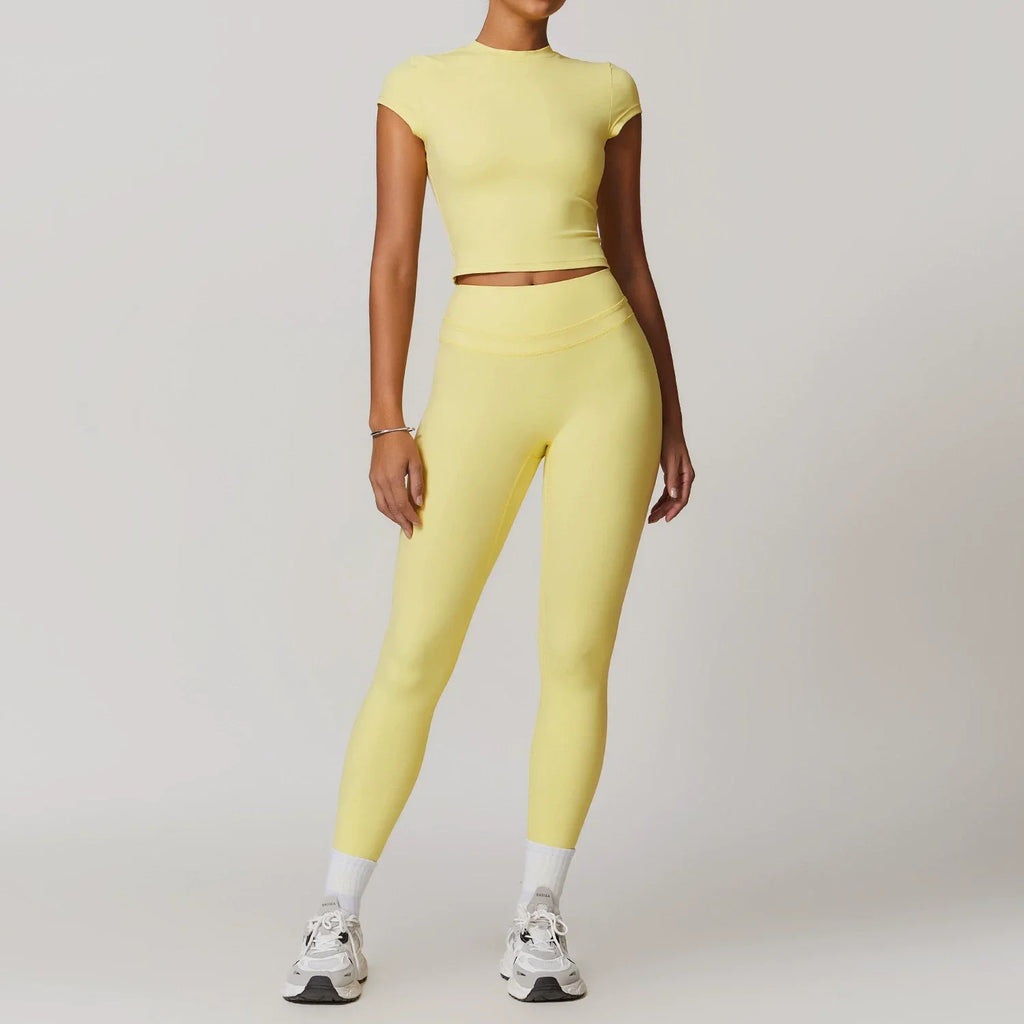 2 Pieces Sportswear Women Yoga Set Gym Clothes Sportswear Yoga Suits Fitness Set Tracksuits Sports Bra Gym High Waist Leggings